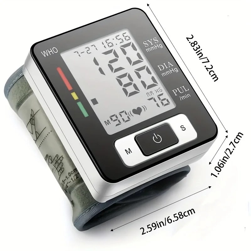 Digital Wrist Blood Pressure Monitor ‚Äì High-Accuracy Electronic Sphygmomanometer with Cuff