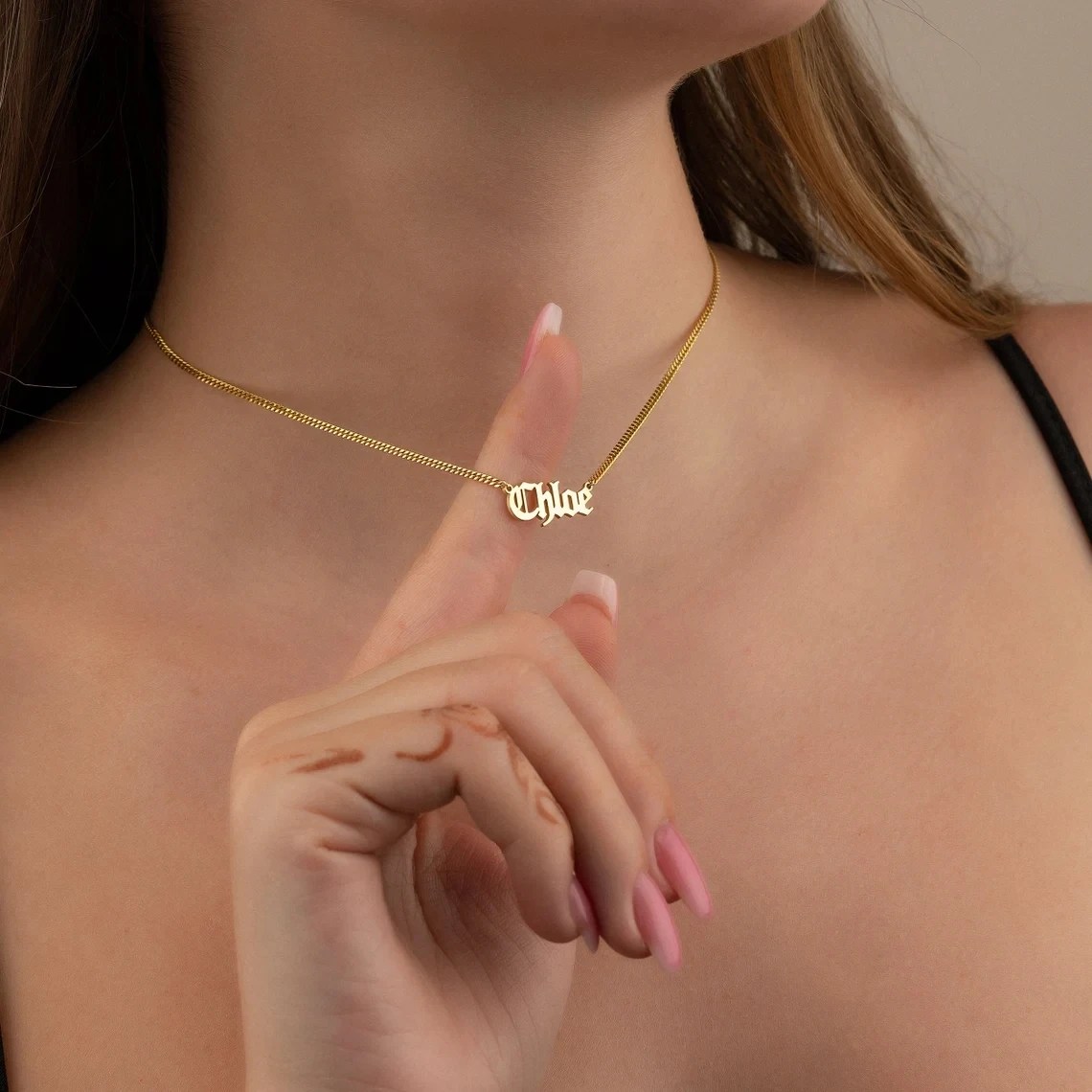 Personalized Name Necklace | 3mm Cuban Chain Stainless Steel Pendant for Men & Women