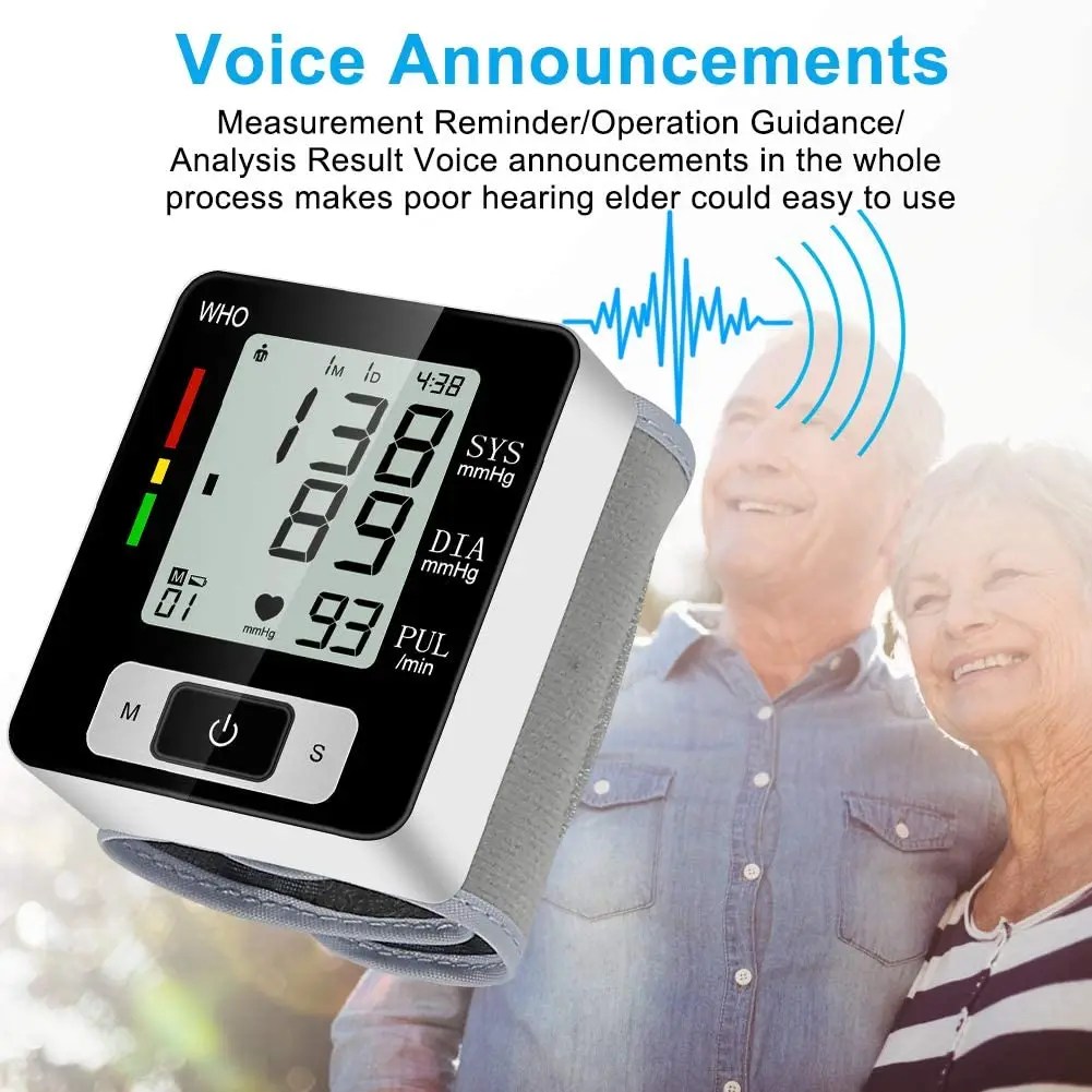 Digital Wrist Blood Pressure Monitor ‚Äì High-Accuracy Electronic Sphygmomanometer with Cuff