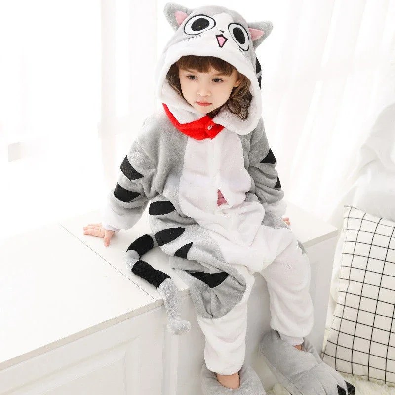 Kigurumi Children‚Äôs Animal Pajamas | Unicorn, Panda, Cat Winter Flannel Pajamas