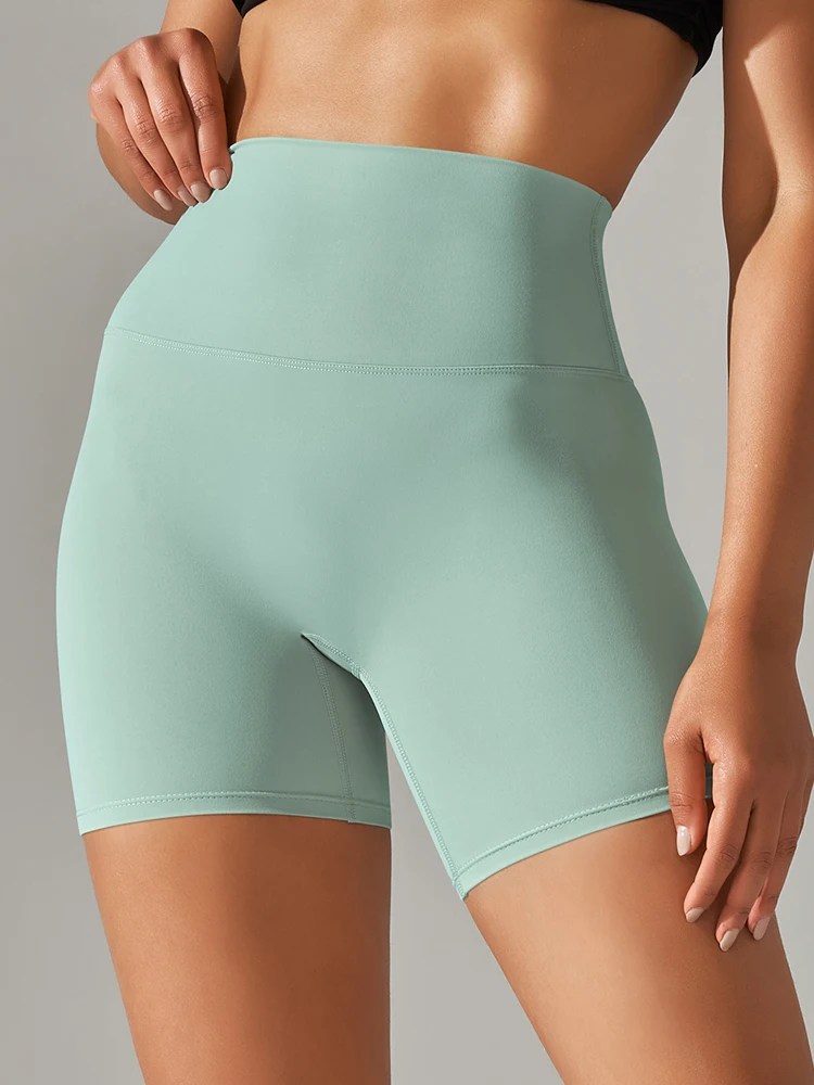 High-Waist Squat-Proof Yoga Shorts for Women – Quick Dry