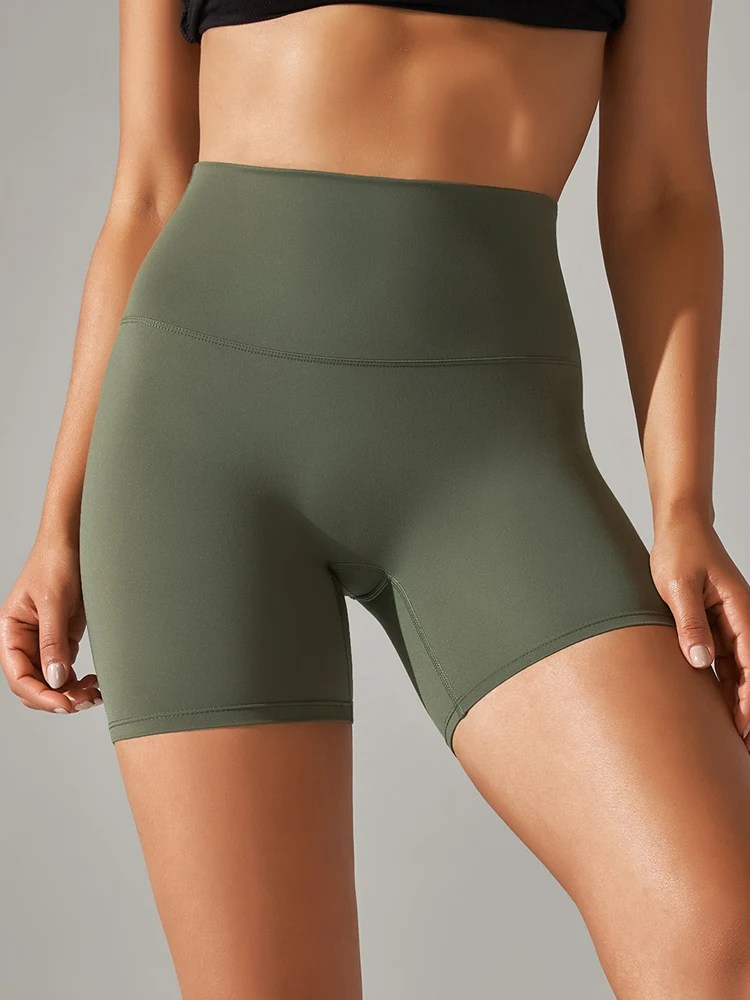 High-Waist Squat-Proof Yoga Shorts for Women – Quick Dry
