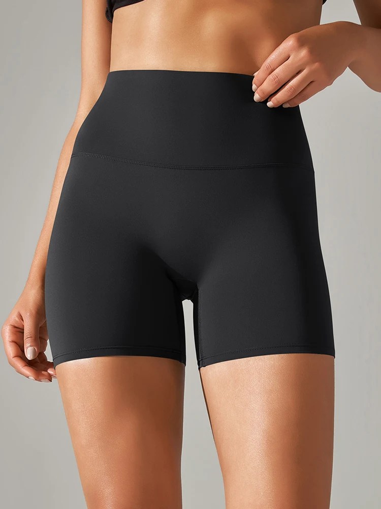 High-Waist Squat-Proof Yoga Shorts for Women – Quick Dry