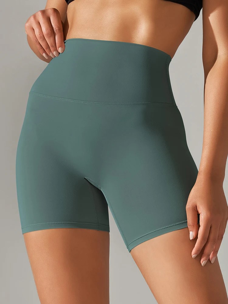 High-Waist Squat-Proof Yoga Shorts for Women – Quick Dry