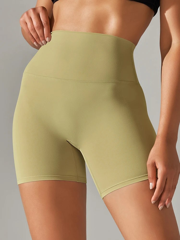 High-Waist Squat-Proof Yoga Shorts for Women – Quick Dry