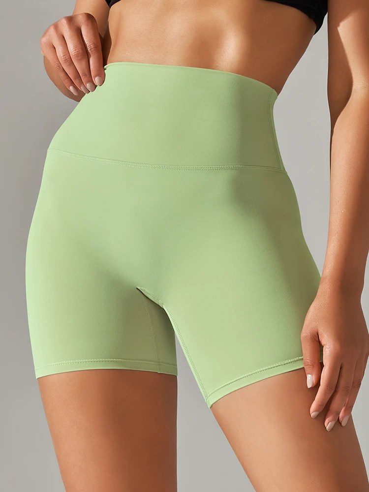 High-Waist Squat-Proof Yoga Shorts for Women – Quick Dry
