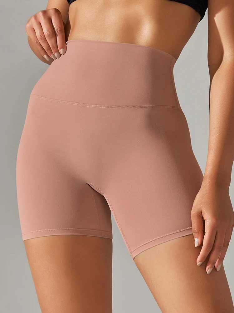 High-Waist Squat-Proof Yoga Shorts for Women – Quick Dry