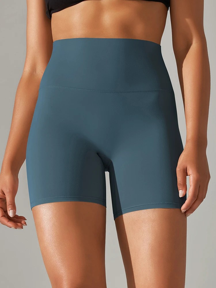 High-Waist Squat-Proof Yoga Shorts for Women – Quick Dry