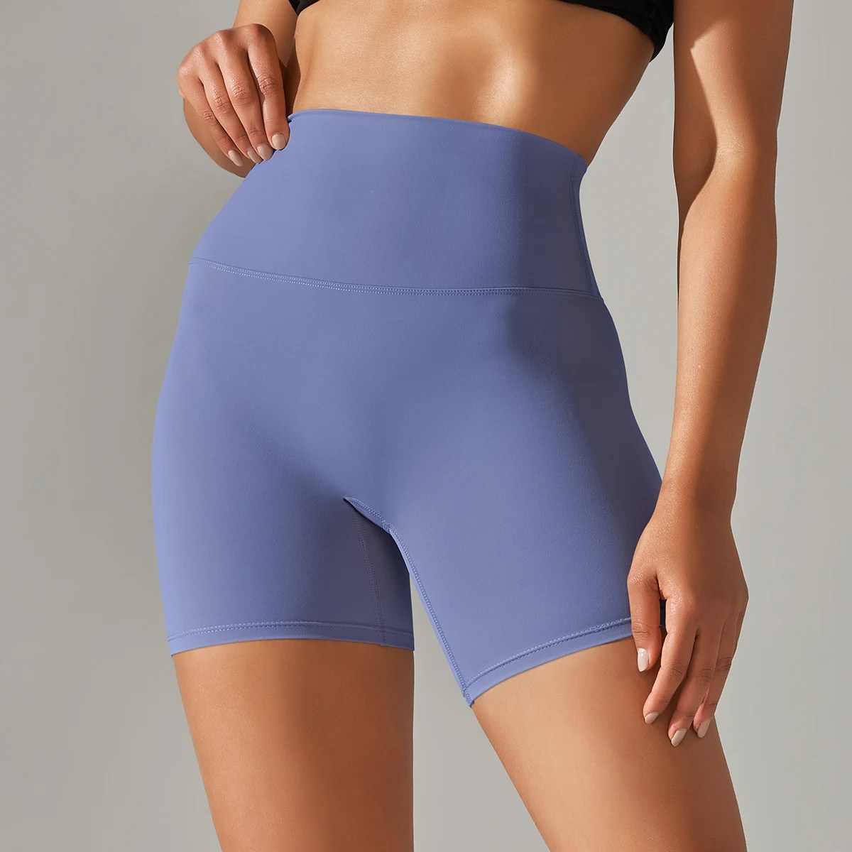 High-Waist Squat-Proof Yoga Shorts for Women – Quick Dry