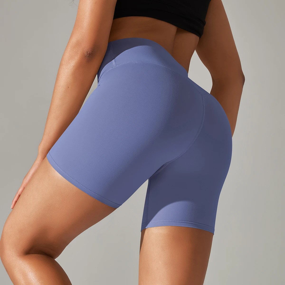 High-Waist Squat-Proof Yoga Shorts for Women – Quick Dry