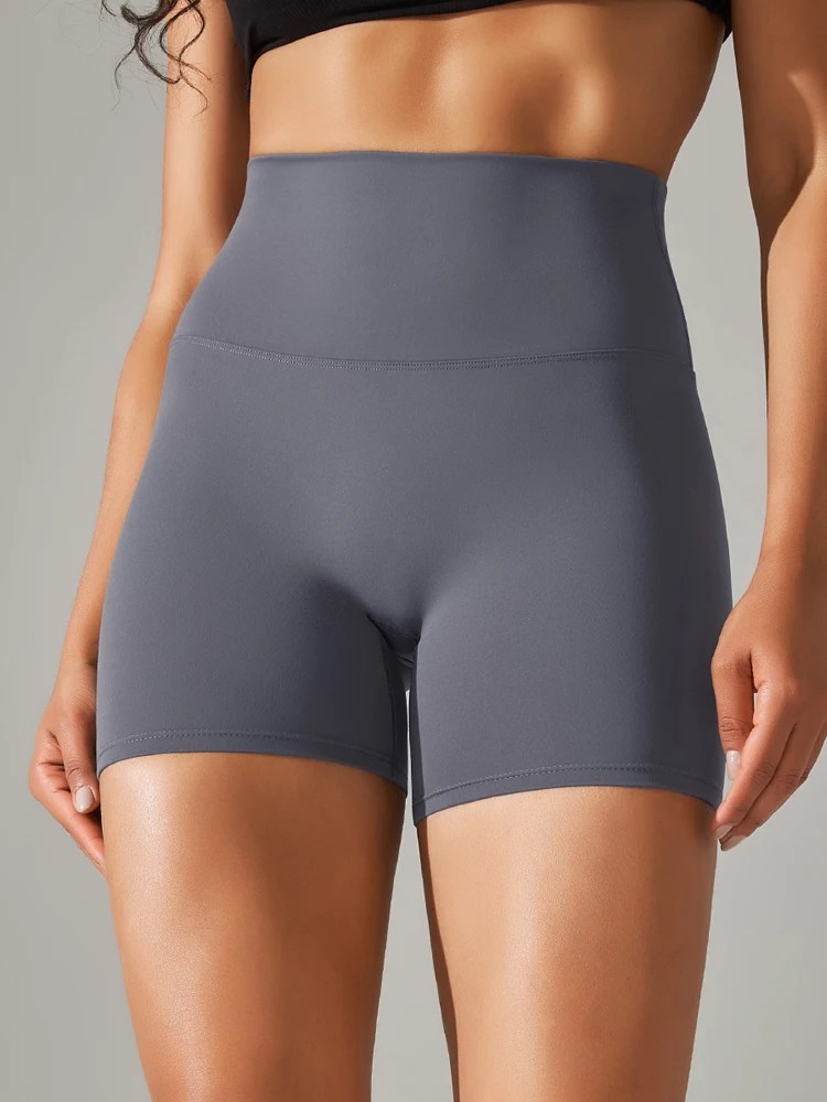 High-Waist Squat-Proof Yoga Shorts for Women – Quick Dry