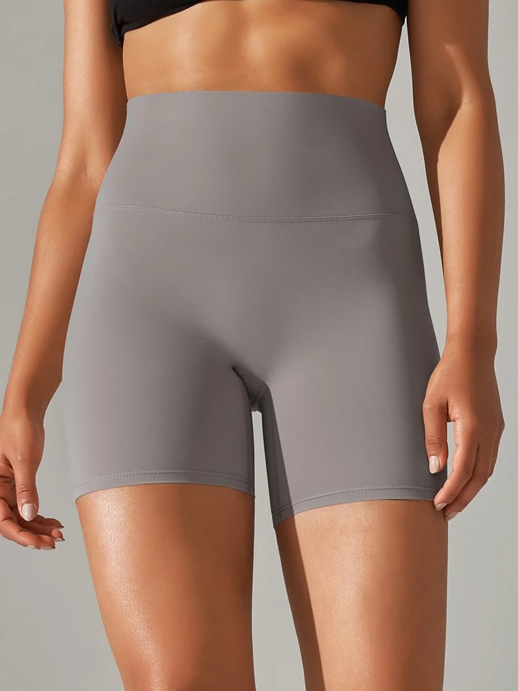 High-Waist Squat-Proof Yoga Shorts for Women – Quick Dry
