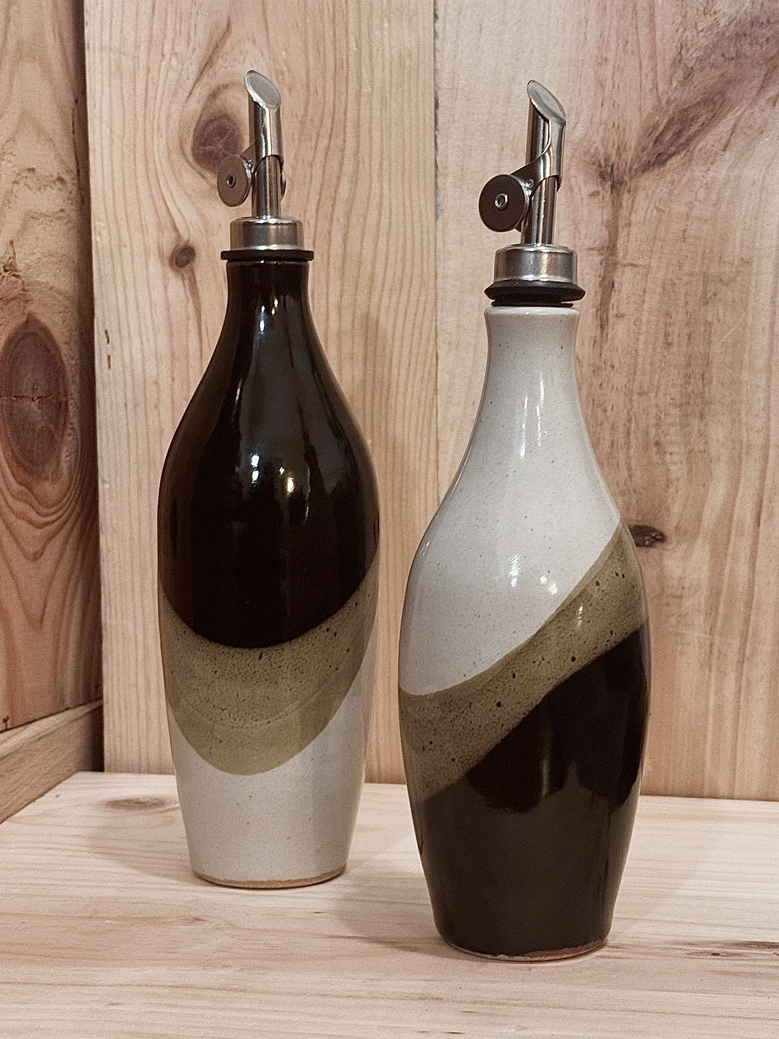 Olive Oil and Vinegar Bottle with Pour Spout