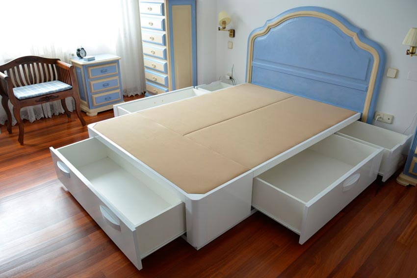 Camas De Madera Con Cajones