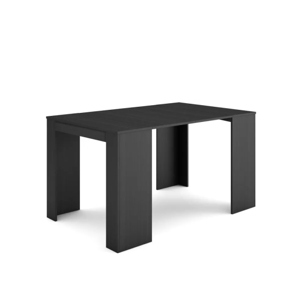 Mesa Consola extensible, 58/140x90x77cm, Negro - Muebles de salón modernos