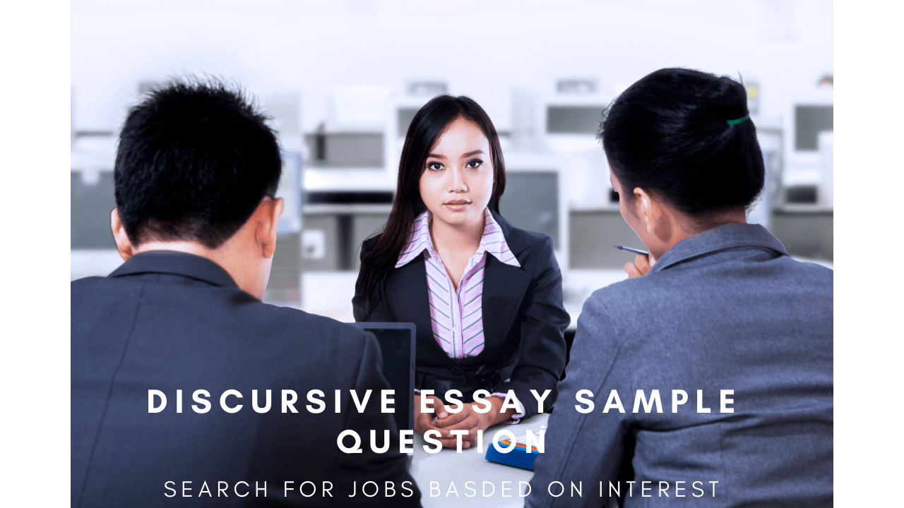 Discursive essay sample question