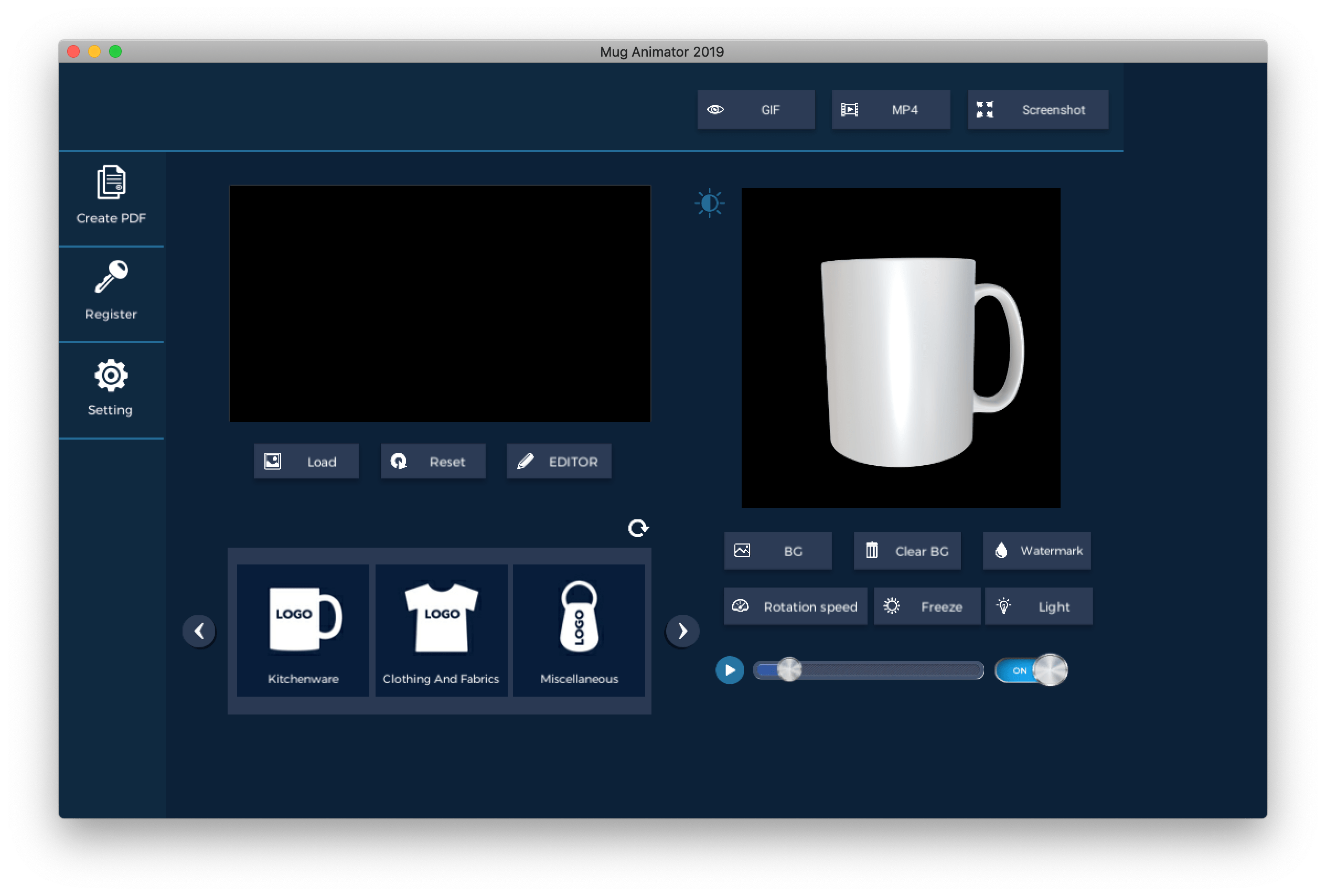 The tool has many functions to . Mug Animator