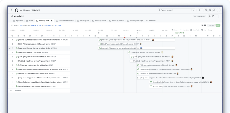 Roadmap Mui Base - Best Minimal Designs in Retina
