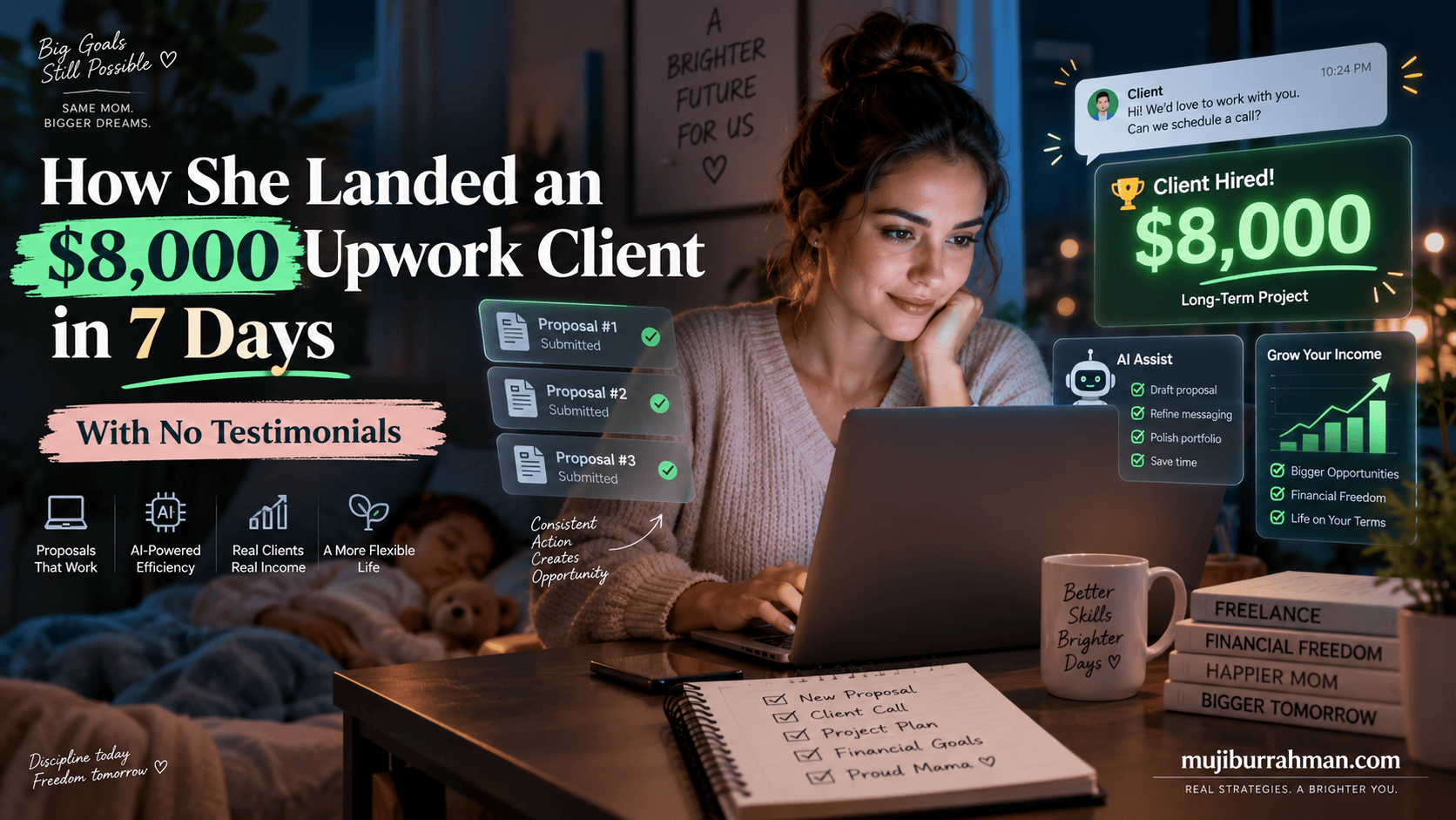 How She Landed An $8,000 Upwork Client In 7 Days With No Testimonials