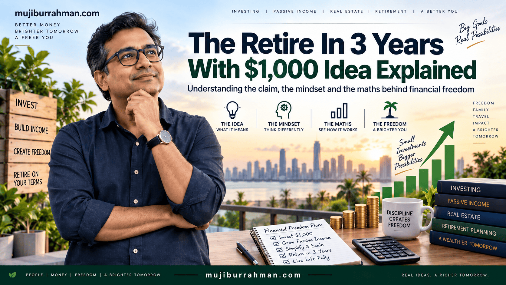 The Retire In 3 Years With $1,000 Idea Explained
