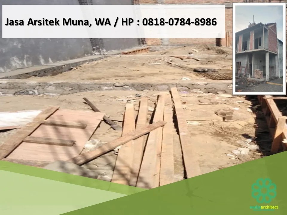 Jasa Arsitek Muna, WA / HP : 0818-0784-8986