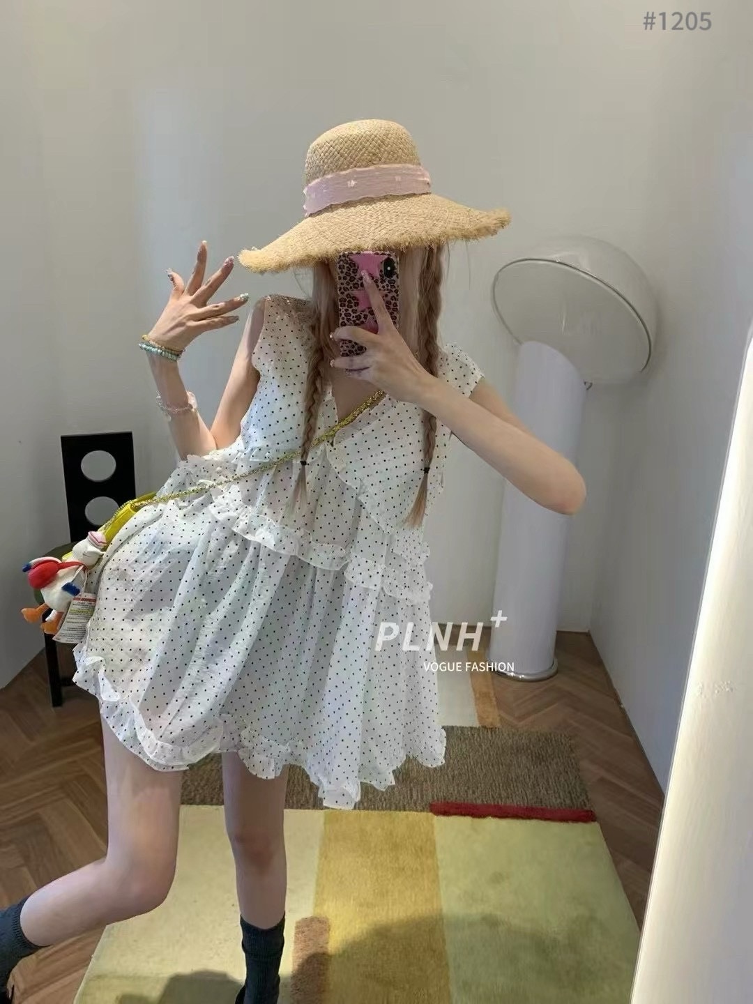 花邊波點洋裝