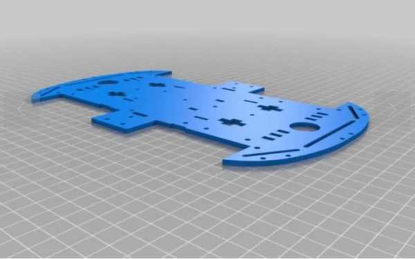 4WD 4-wheel car bottom plate 4wd 3d Printed
