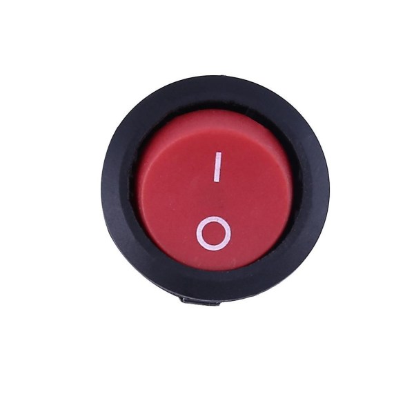 Round Rocker On/off Switch Red Button