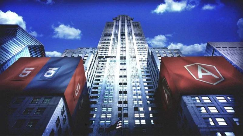 Modern Front End Development In Practice From Html Css To Angular - Download Creative Minimal Illustration | Full HD