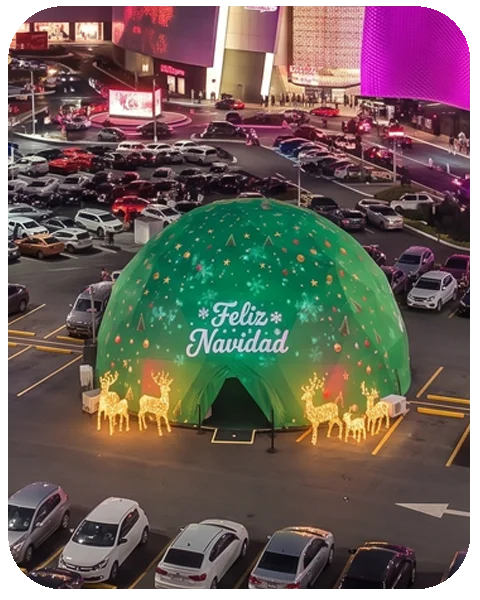 Cubierta Navidad Mapping Dome