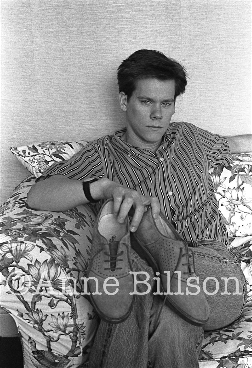 Kevin Bacon, actor. London, 1984.
