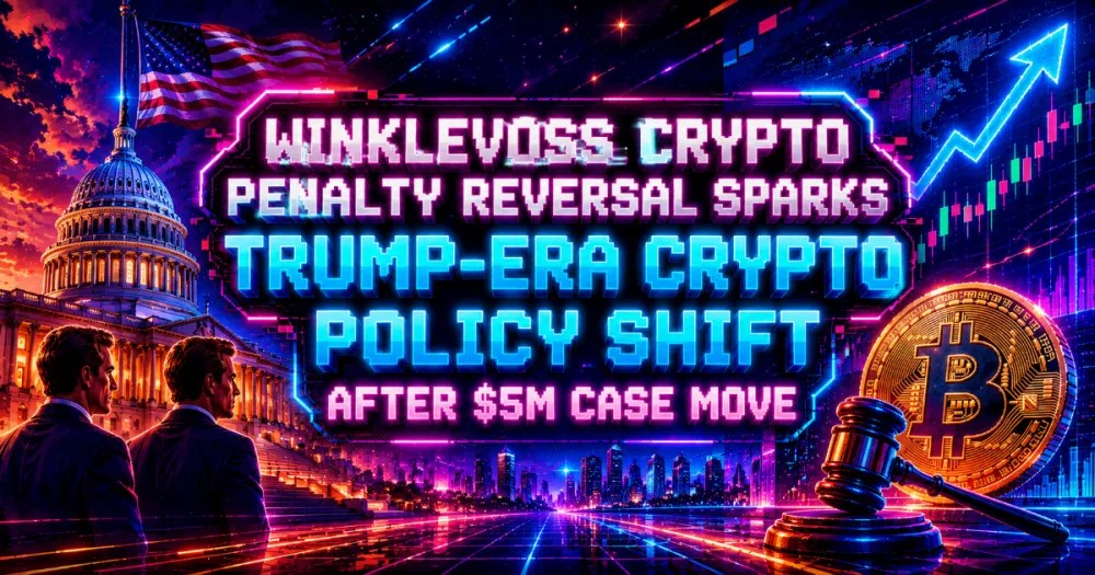 Winklevoss Crypto Penalty Reversal Sparks Trump-Era Crypto Policy Shift After $5M Case Move