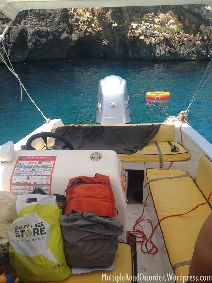 View from our awesome speedboat!