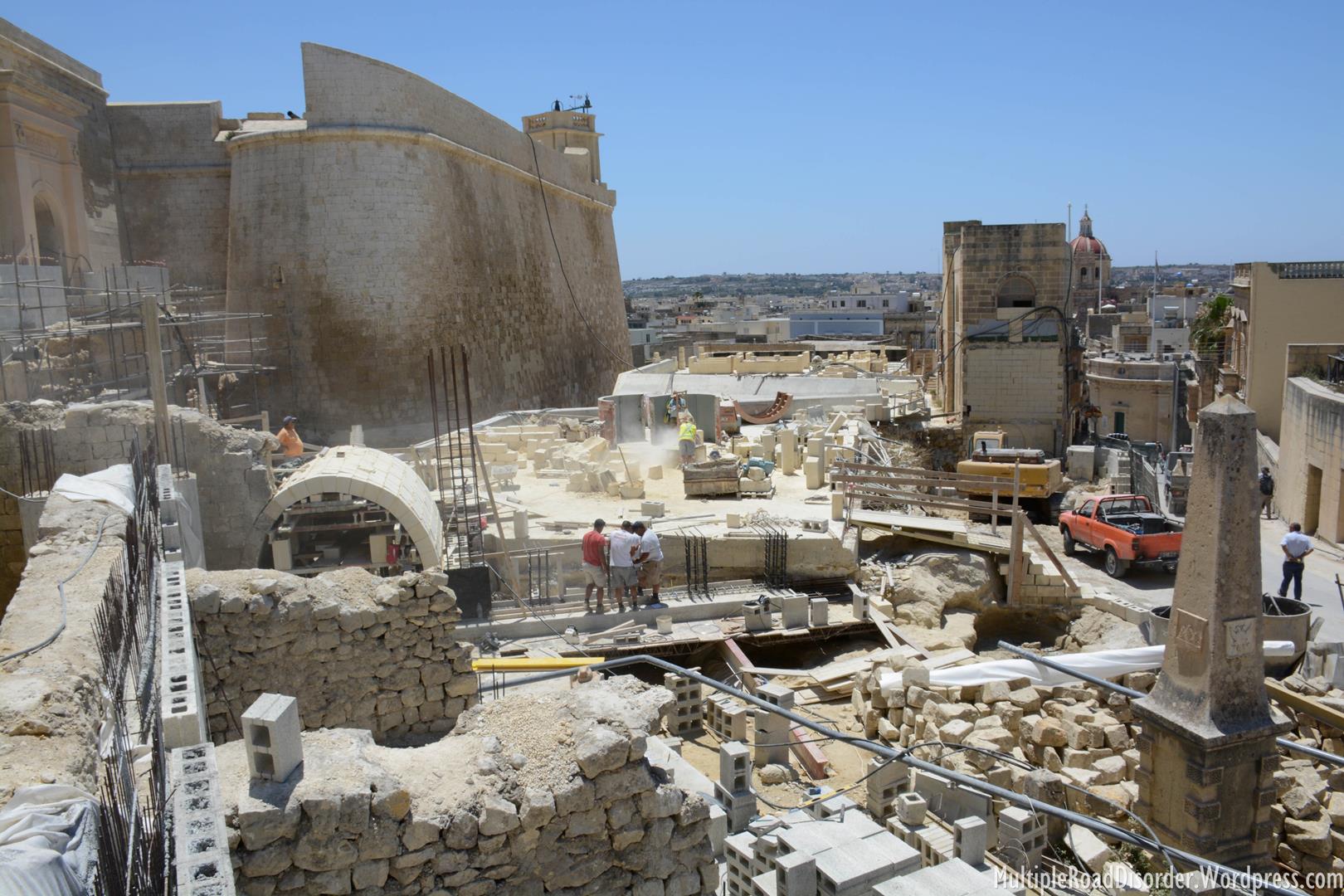 The Citadel in Victoria, under renovation
