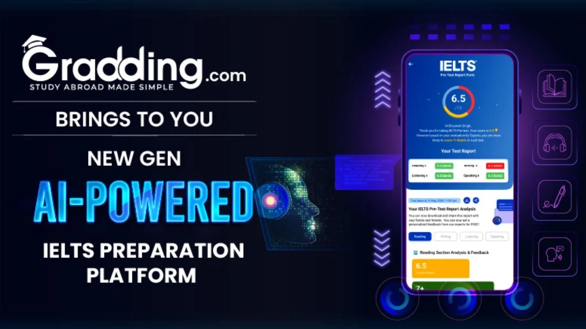 Gradding.com Launches New Gen AI-Powered IELTS Preparation Platform in India