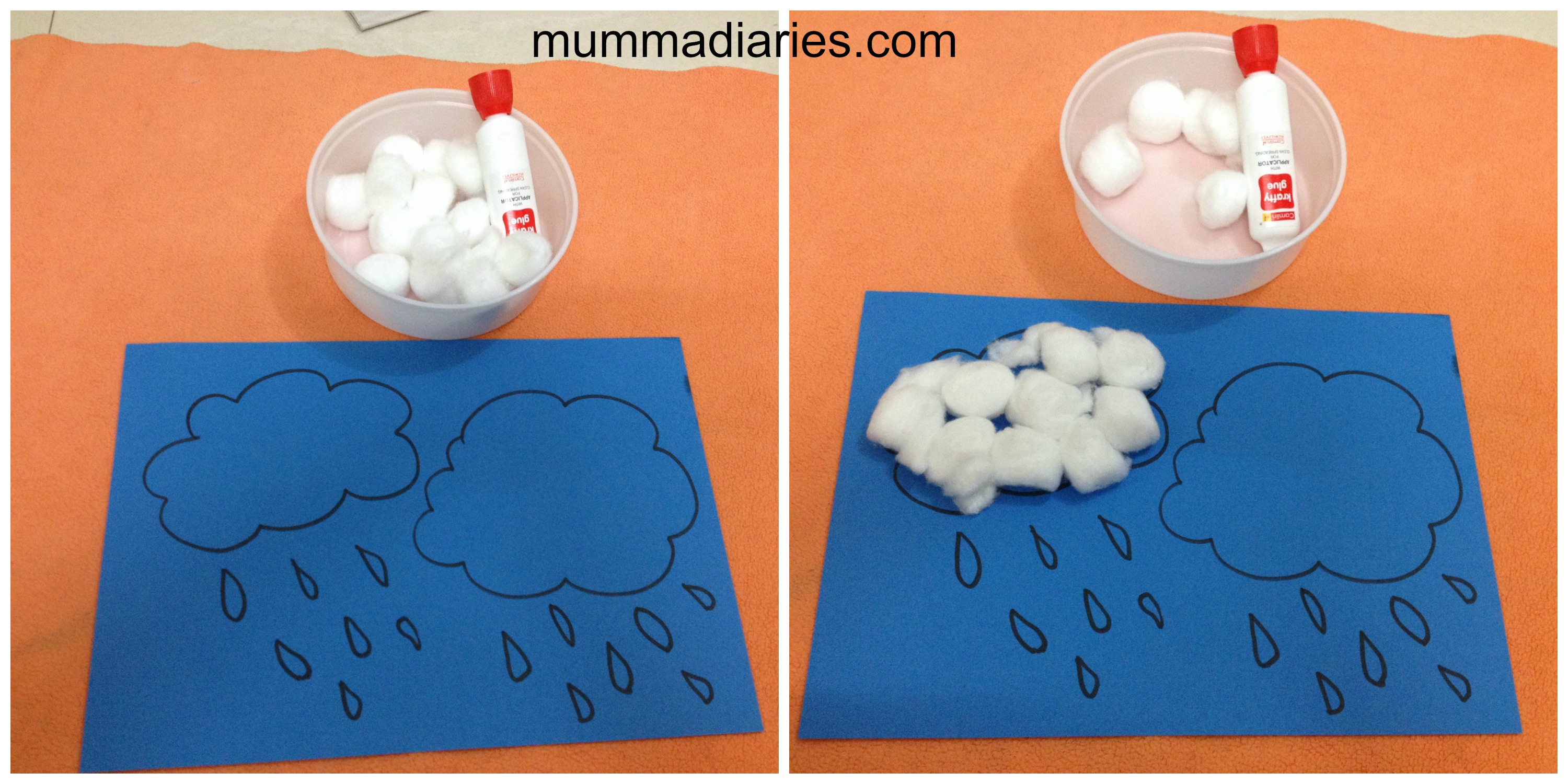 Easy Rain Craft For Kids Weather Crafts Daycare Crafts Rain Crafts Even a rain-lover can get stir crazy during the rainy season.