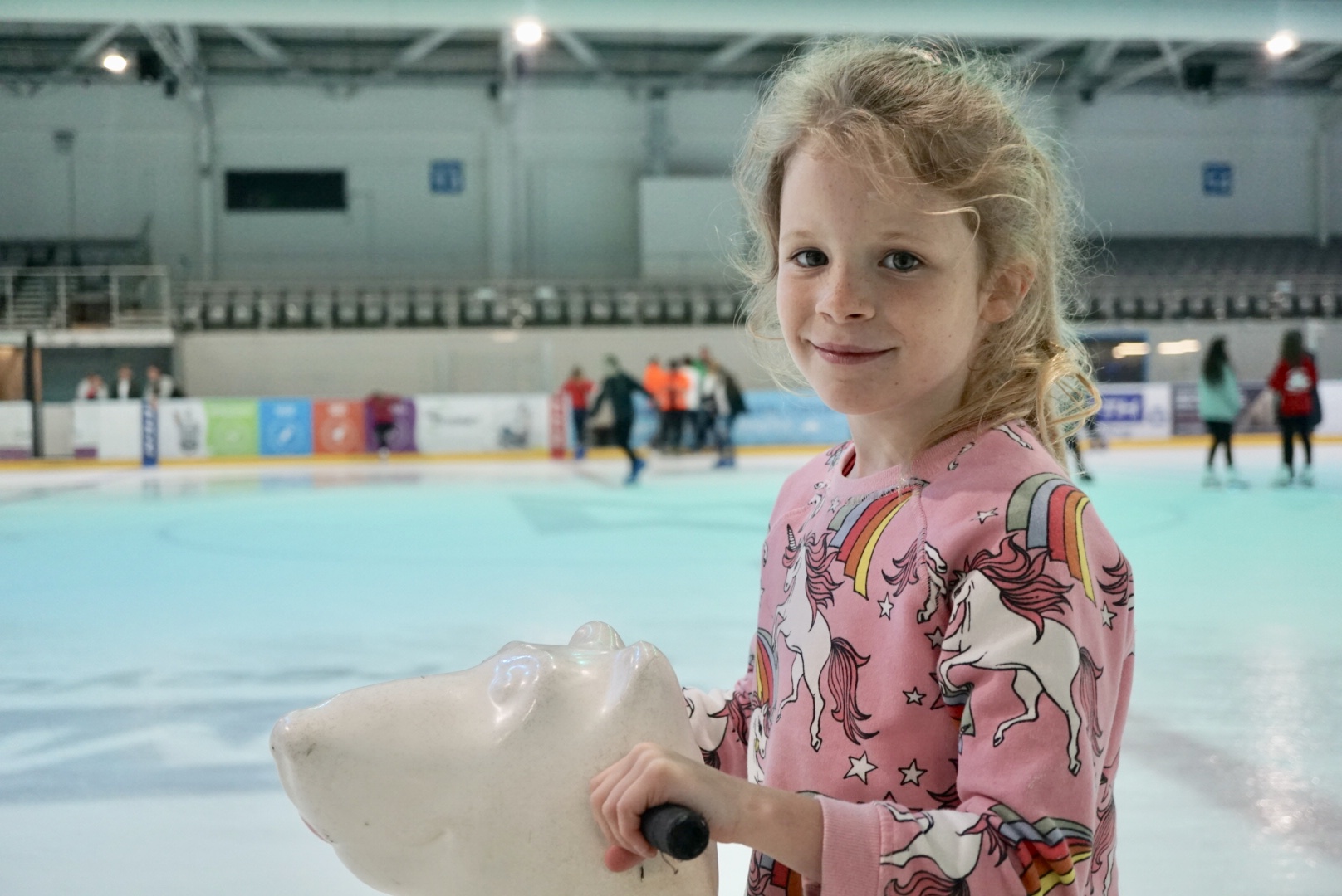 Isla ice skating