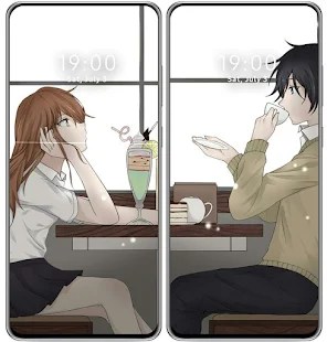Boy Pair Matching Wallpaper Couple Dp Anime - Pin On Pair Dp