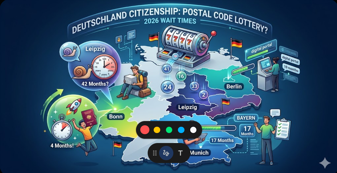 German Citizenship Wait Times 2026: Why Is Your Postal Code a Passport Lottery?