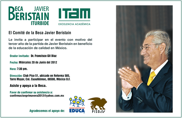 Compromiso ITAM: la beca Javier Beristain