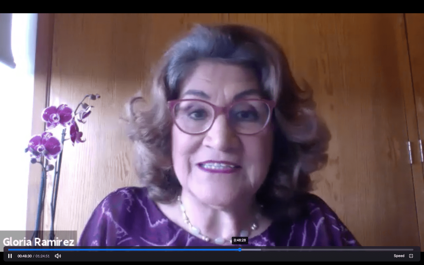 Gloria Ramírez, autora del libro