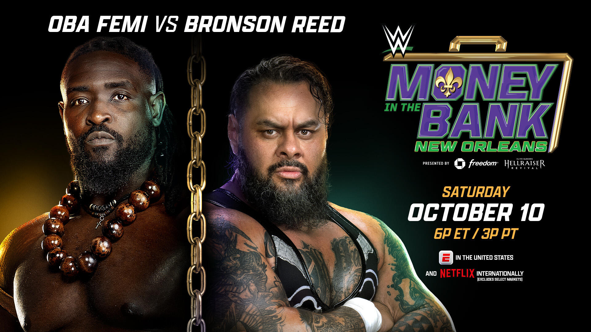 Match Card Oficial: Oba Femi vs. Bronson Reed