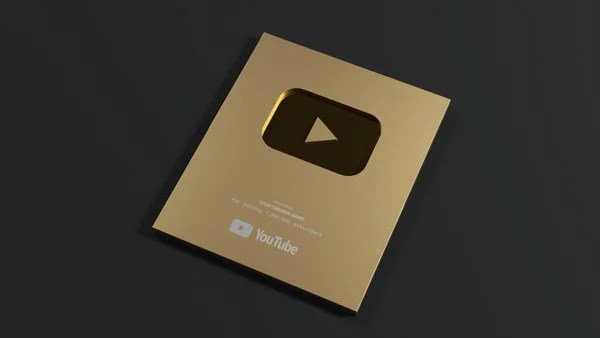 imagem placa de ouro youtube