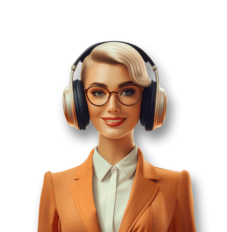 Woman that handles client support.