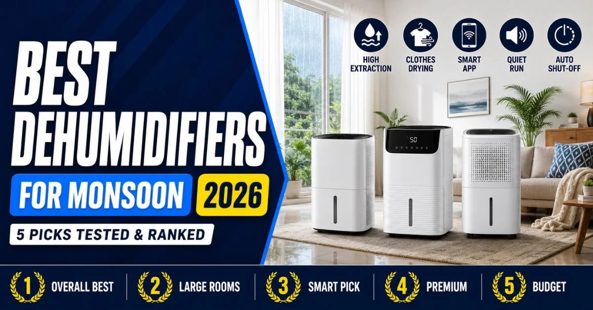 Best Dehumidifier in India for Monsoon 2026 — Top 5 Picks