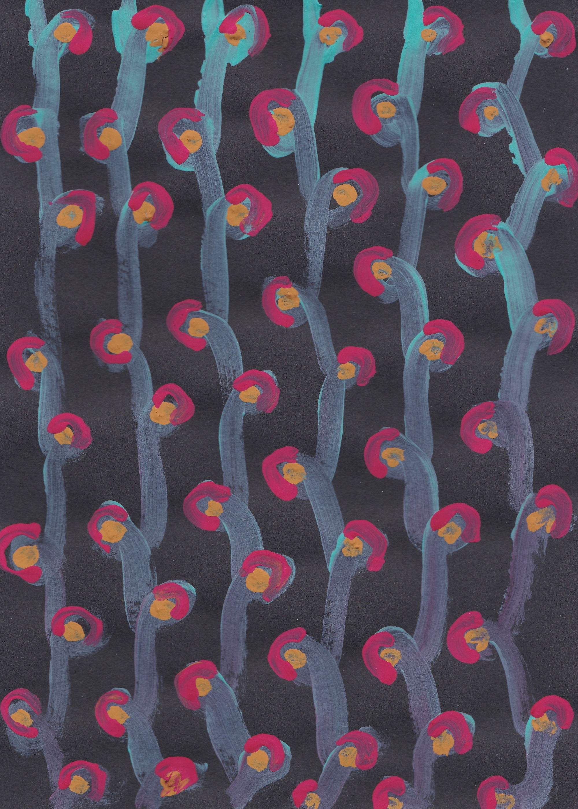 Basteln Acryl Muster Aliens 2019 Muniel Muniel