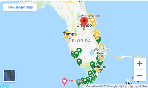 Florida FL FL Map 