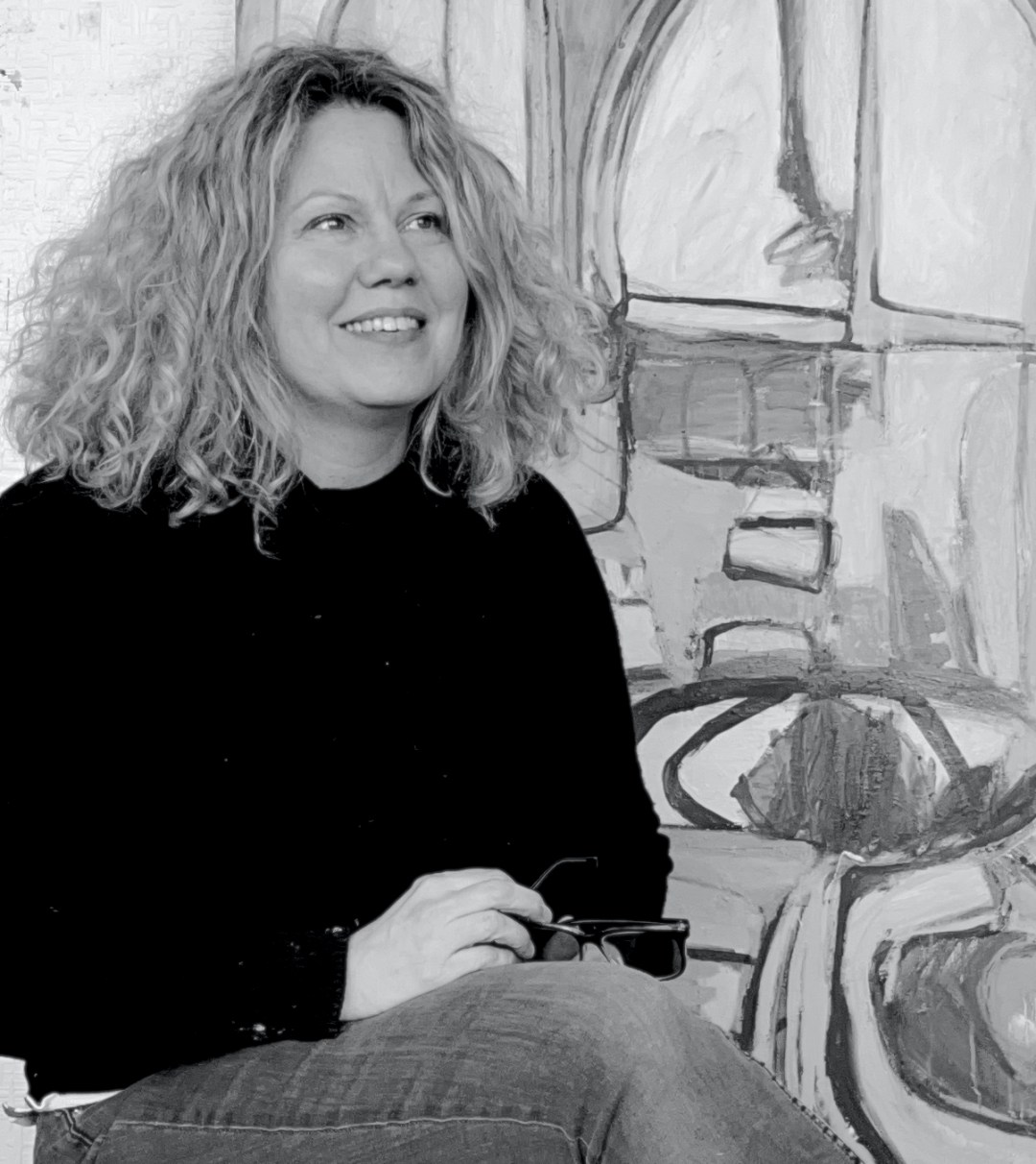 Nan Collantine in her studio