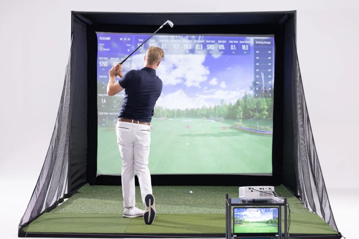 PGS launch monitor cart