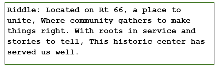 Murphysburg Treasure Hunt clue graphic 12